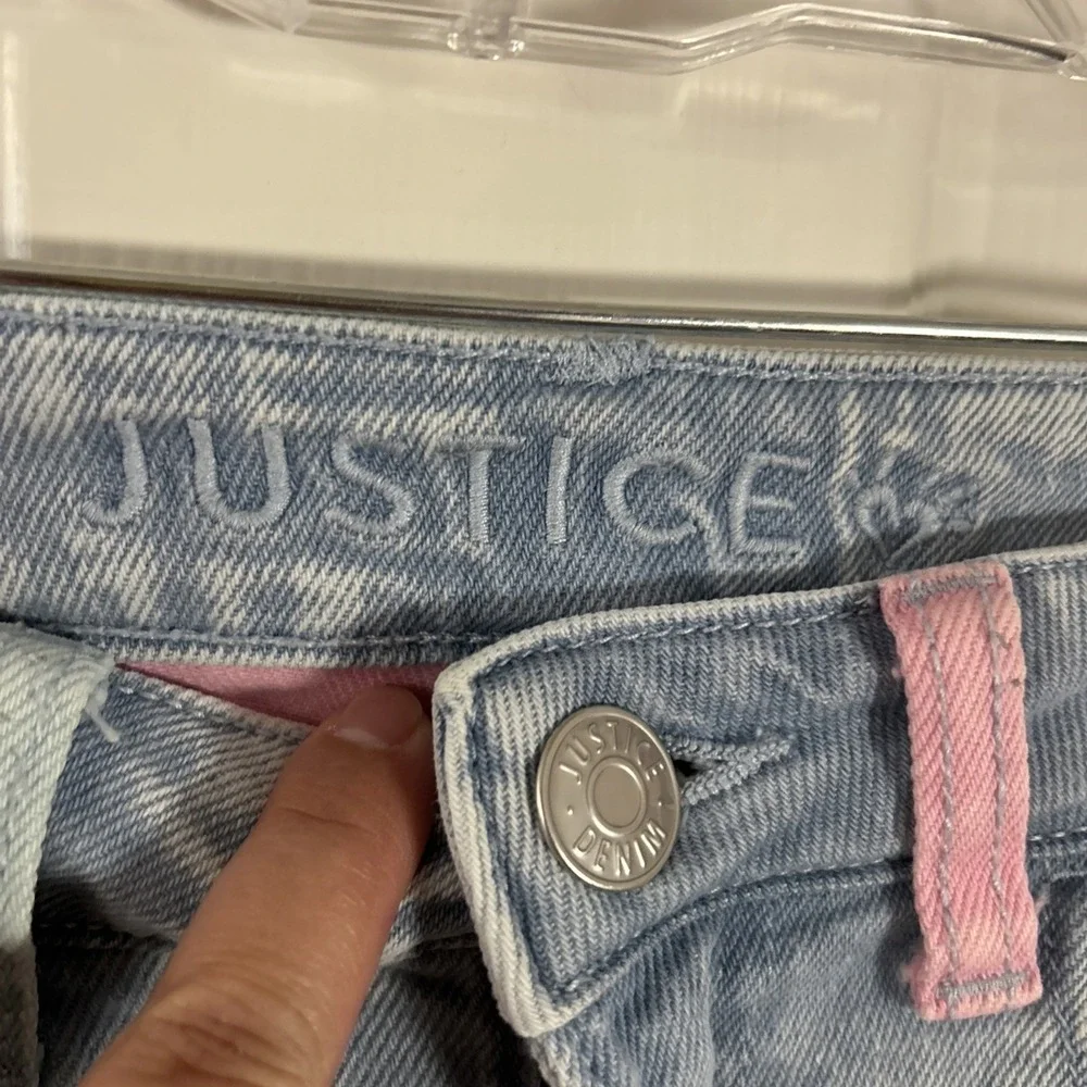 Justice Care Bears Girls Bootcut Jeans Size 12 Light Wash